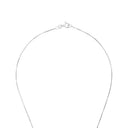 AMOR Collier Damen, 925 Silber rhodiniert, Motiv Blume, Verschluss
