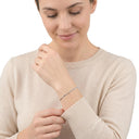 AMOR unisex bracelet, rhodium-plated 925 sterling silver, worn by model