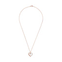 AMOR Halskette Damen, 925 Silber rosé vergoldet, Motiv Herz, Zirkonia weiß, Ansicht 3