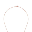 AMOR Halskette Damen, 925 Silber rosé vergoldet, Motiv Herz, Zirkonia weiß, Verschluss