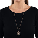 AMOR Halskette Damen, 925 Silber rosé vergoldet, Motiv Ornamente, Zirkonia weiß, Ansicht 2