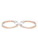 AMOR Ohrring (Creolen) Damen, 925 Silber silber / rosévergoldet (bicolor), Ansicht 4