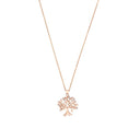 AMOR Halskette Damen, 925 Silber rosé vergoldet, Motiv Lebensbaum, Zirkonia weiß, Hauptbild