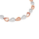 AMOR Armband Damen, 925 Silber silber / rosévergoldet (bicolor), Zirkonia weiß, Ansicht 3