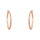 AMOR Ohrring (Creolen) Damen, 925 Silber rosé vergoldet, Ansicht 3