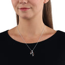 AMOR Halskette Damen, 925 Silber silber / rosévergoldet (bicolor), Motiv Flügel, Zirkonia weiß, Ansicht 2