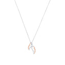 AMOR Halskette Damen, 925 Silber silber / rosévergoldet (bicolor), Motiv Flügel, Zirkonia weiß, Hauptbild