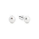 AMOR women's stud earrings, rhodium-plated 925 sterling silver, main image