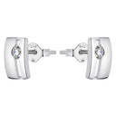 AMOR Ohrring (Ohrstecker) Damen, 925 Silber rhodiniert, Zirkonia weiß, Ansicht 4