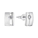 AMOR Ohrring (Ohrstecker) Damen, 925 Silber rhodiniert, Zirkonia weiß, Hauptbild
