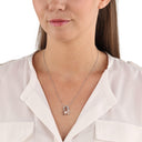 AMOR Halskette Damen, 925 Silber silber / rosévergoldet (bicolor), Motiv Herz, Zirkonia weiß, Ansicht 2