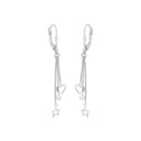 AMOR Ohrring (Ohrhänger) Damen, 925 Silber rhodiniert, Ansicht 4