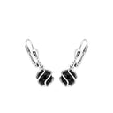 AMOR Ohrring (Ohrhänger) Damen, 925 Silber rhodiniert, Onyx schwarz, Ansicht 4