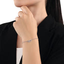AMOR Armband Damen, 925 Silber rhodiniert, Motiv Herz, Zirkonia weiß, Ansicht 2