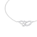 AMOR Armband Damen, 925 Silber rhodiniert, Motiv Herz, Zirkonia weiß, Ansicht 3
