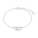 AMOR Armband Damen, 925 Silber rhodiniert, Motiv Herz, Zirkonia weiß, Hauptbild