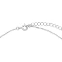 AMOR women's necklace, rhodium-plated 925 sterling silver, clasp