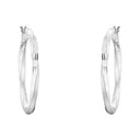 AMOR Ohrring (Creolen) Damen, 925 Silber rhodiniert, Ansicht 3