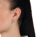 AMOR Ohrring (Creolen) Damen, 925 Silber rhodiniert, Ansicht 2