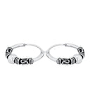 AMOR Ohrring (Creolen) Damen, 925 Silber rhodiniert, Ansicht 4