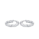 AMOR Ohrring (Creolen) Damen, 925 Silber rhodiniert, Ansicht 4