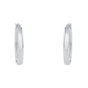 AMOR Ohrring (Creolen) Damen, 925 Silber rhodiniert, Ansicht 3