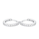 AMOR Ohrring (Creolen) Damen, 925 Silber rhodiniert, Zirkonia weiß, Ansicht 4