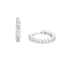 AMOR Ohrring (Creolen) Damen, 925 Silber rhodiniert, Zirkonia weiß, Hauptbild