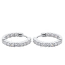 AMOR Ohrring (Creolen) Damen, 925 Silber rhodiniert, Zirkonia weiß, Ansicht 4