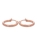 AMOR Ohrring (Creolen) Damen, 925 Silber rosé vergoldet, Ansicht 4