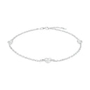 AMOR Fußkette Unisex, 925 Silber rhodiniert, Motiv Herz, Hauptbild