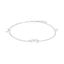 AMOR Fußkette Unisex, 925 Silber rhodiniert, Motiv Delphin, Hauptbild