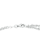 AMOR Fußkette Unisex, 925 Silber rhodiniert, Verschluss
