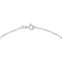 AMOR unisex necklace, rhodium-plated 925 sterling silver, clasp