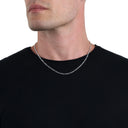 AMOR Halskette Unisex, 925 Silber rhodiniert, Ansicht 3