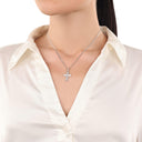 AMOR Anhänger (Halskette) Unisex, 925 Silber rhodiniert, Motiv Kreuz, Ansicht 2
