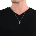AMOR Anhänger (Halskette) Unisex, 925 Silber rhodiniert, Motiv Kreuz, Ansicht 4