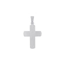 AMOR Anhänger (Halskette) Unisex, 925 Silber rhodiniert, Motiv Kreuz, Rückseite