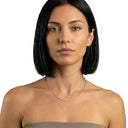 AMOR Halskette Unisex, 925 Silber rhodiniert, am Model