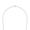 AMOR Halskette Unisex, 925 Silber rhodiniert, Verschluss