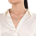 AMOR Anhänger (Halskette) Damen, 925 Silber rhodiniert, Motiv Herz, Zirkonia weiß, Ansicht 2