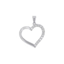 AMOR Anhänger (Halskette) Damen, 925 Silber rhodiniert, Motiv Herz, Zirkonia weiß, Hauptbild