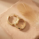 AMOR Ohrring (Creolen) Damen, 375 Gold, Ansicht 7