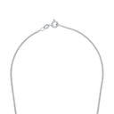 AMOR Halskette Unisex, 925 Silber rhodiniert, Verschluss
