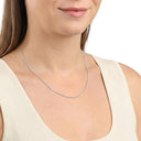AMOR Halskette Unisex, 925 Silber rhodiniert, am Model