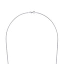 AMOR Halskette Unisex, 925 Silber rhodiniert, Verschluss