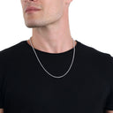 AMOR Halskette Unisex, 925 Silber rhodiniert, Ansicht 3
