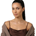 AMOR Halskette Unisex, 925 Silber rhodiniert, am Model