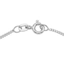 AMOR unisex necklace, rhodium-plated 925 sterling silver, clasp