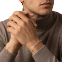 AMOR unisex bracelet, rhodium-plated 925 sterling silver, view 3